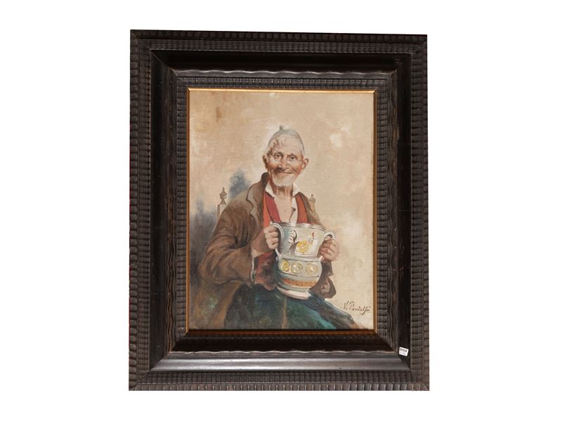 Due Cornici D'epoca in Legno Ebanizzato