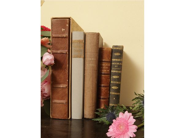 Miscellanea of vintage books  (19th/20th century)  - Auction A country house near Crema: a collection of 19th century paintings - Maison Bibelot - Casa d'Aste Firenze - Milano