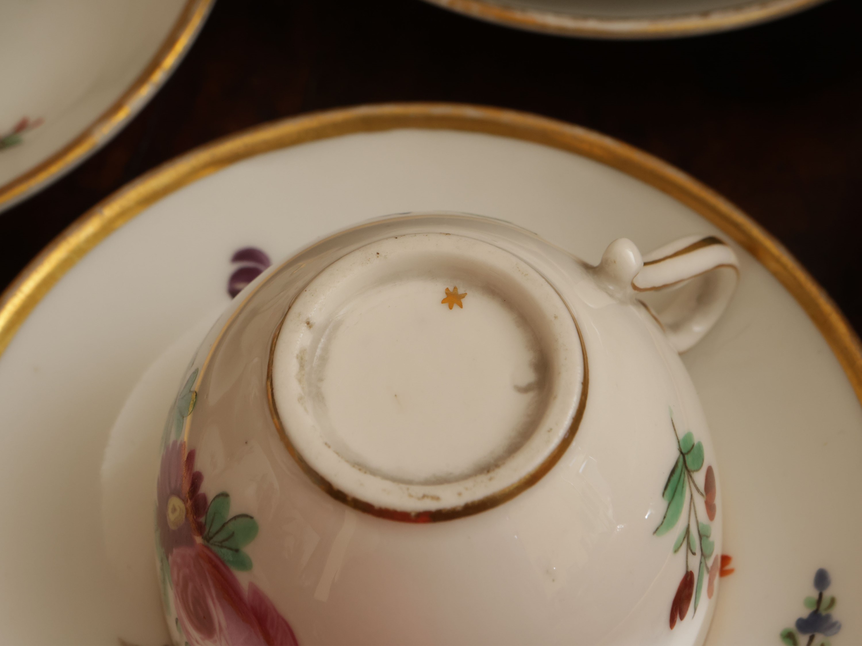 Serie di Sei Tazzine da Caffè in Porcellana, Ginori
