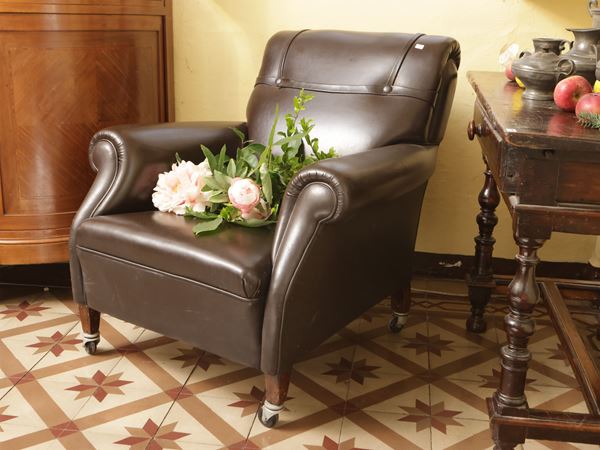 Padded armchair