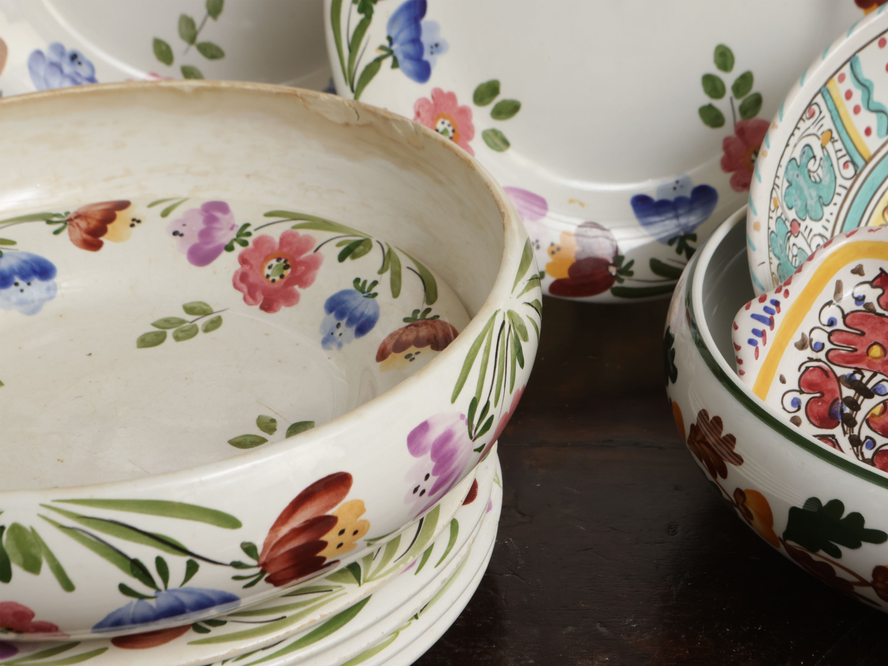 Set di Accessori per la Tavola in Ceramica, Richard Ginori Mondovì
