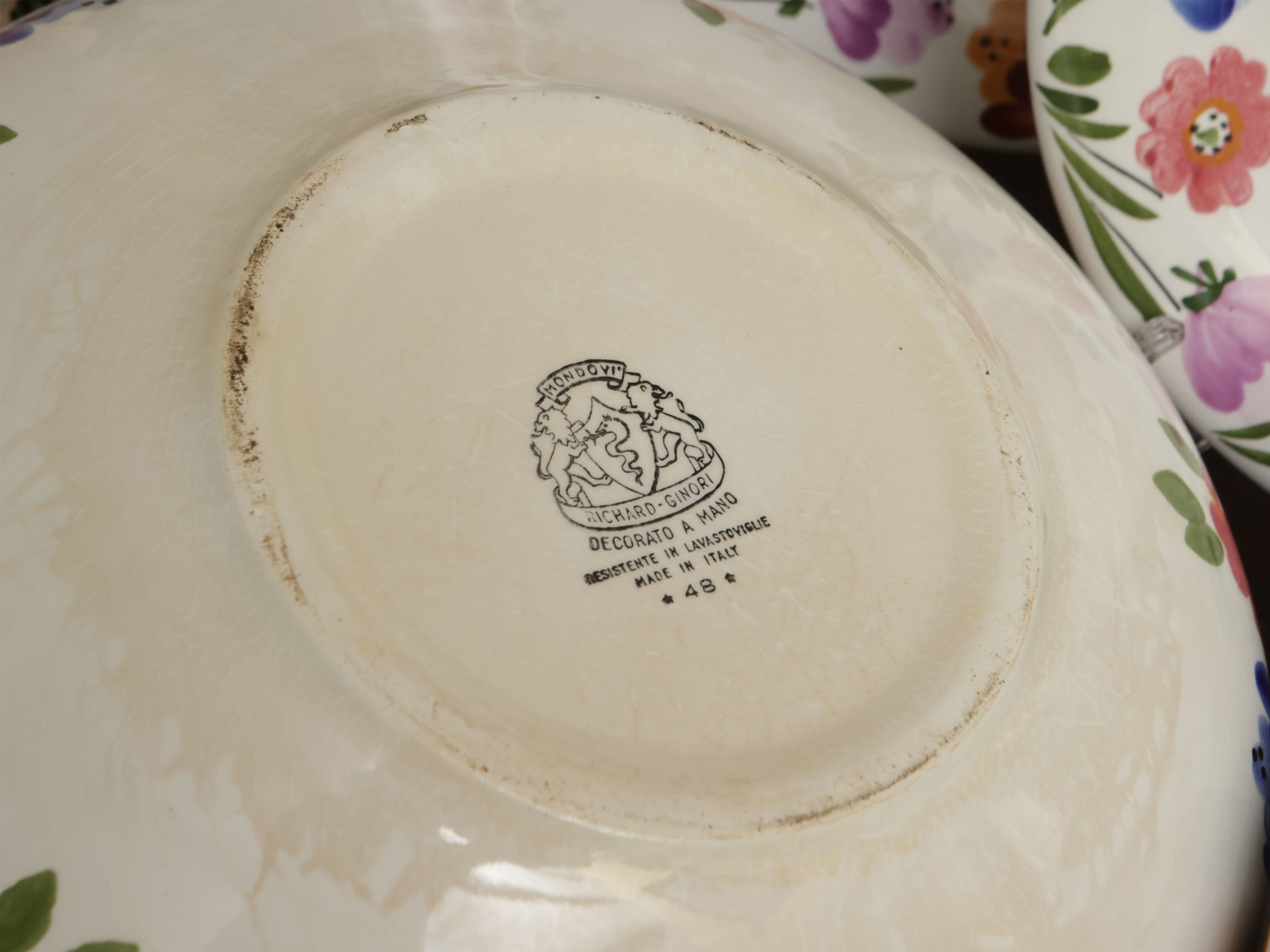 Set di Accessori per la Tavola in Ceramica, Richard Ginori Mondovì