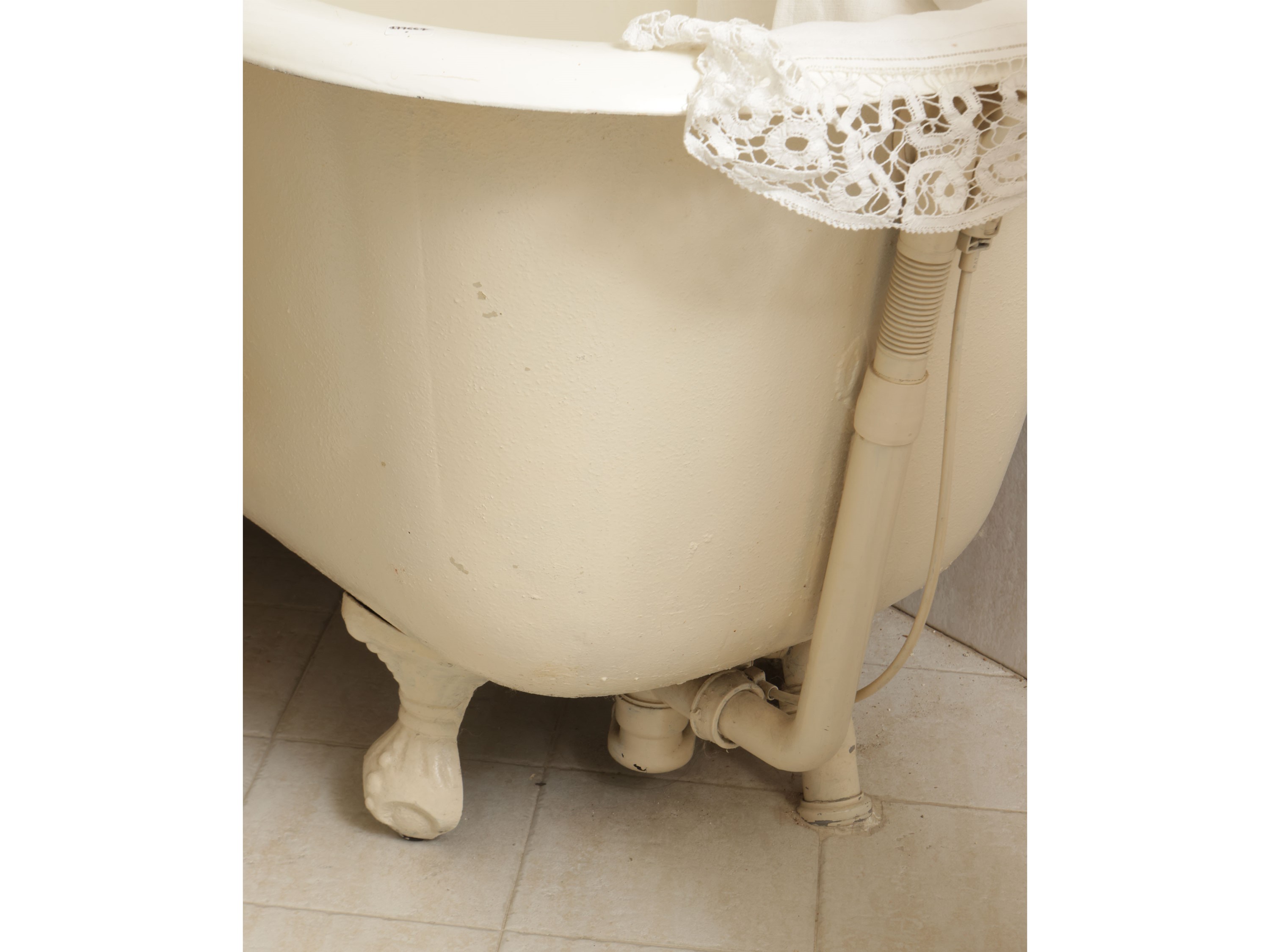Vasca da Bagno in Zinco Laccato Avorio