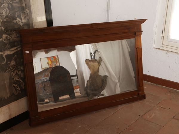 Caminiera in noce  (XIX secolo)  - Asta Un villino a Crema: una raccolta di pittura dell'Ottocento - Maison Bibelot - Casa d'Aste Firenze - Milano