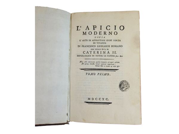 L'Apicio moderno ossia L'arte di apprestare ogni sorta di vivande