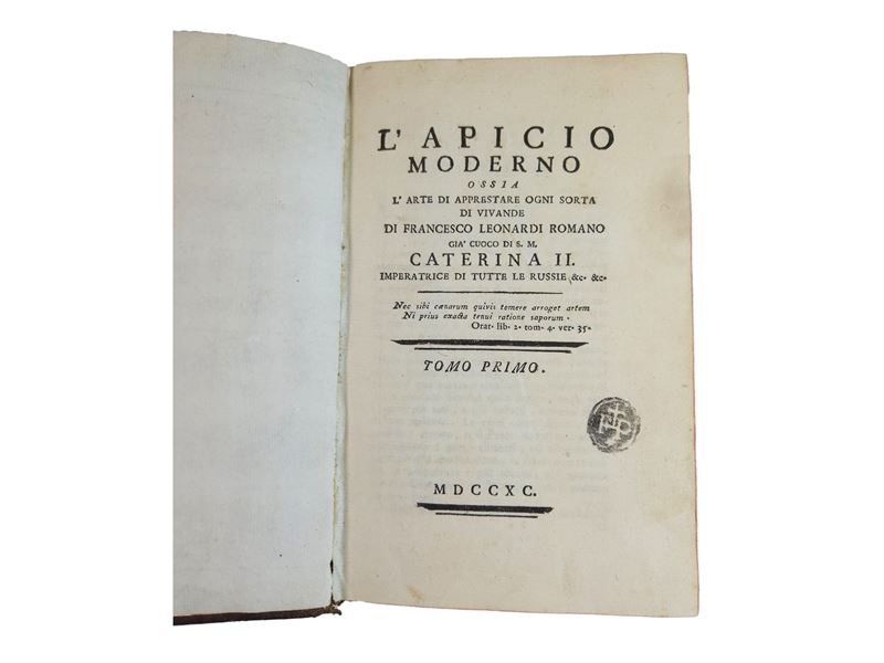 L'apicio Moderno Ossia L'arte di Apprestare Ogni Sorta di Vivande