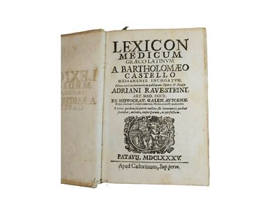Lexicon Medicum Graeco-latinum a Bartholomaeo Castello