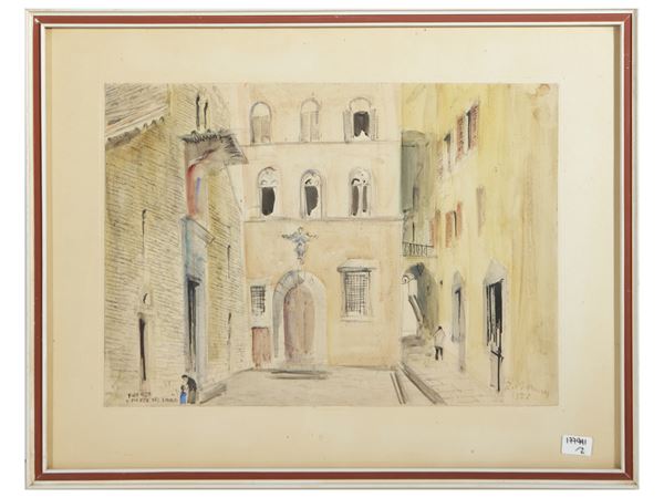Rodolfo Marma - Volta dei Girolami e Piazza del Limbo 1955