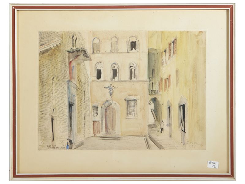 Volta dei Girolami e Piazza del Limbo 1955