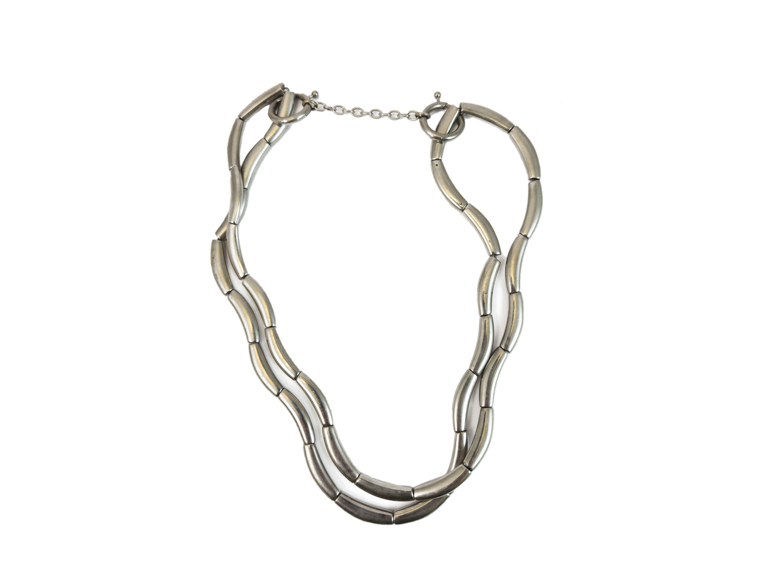 Breil, Collana serpente in metallo bianco