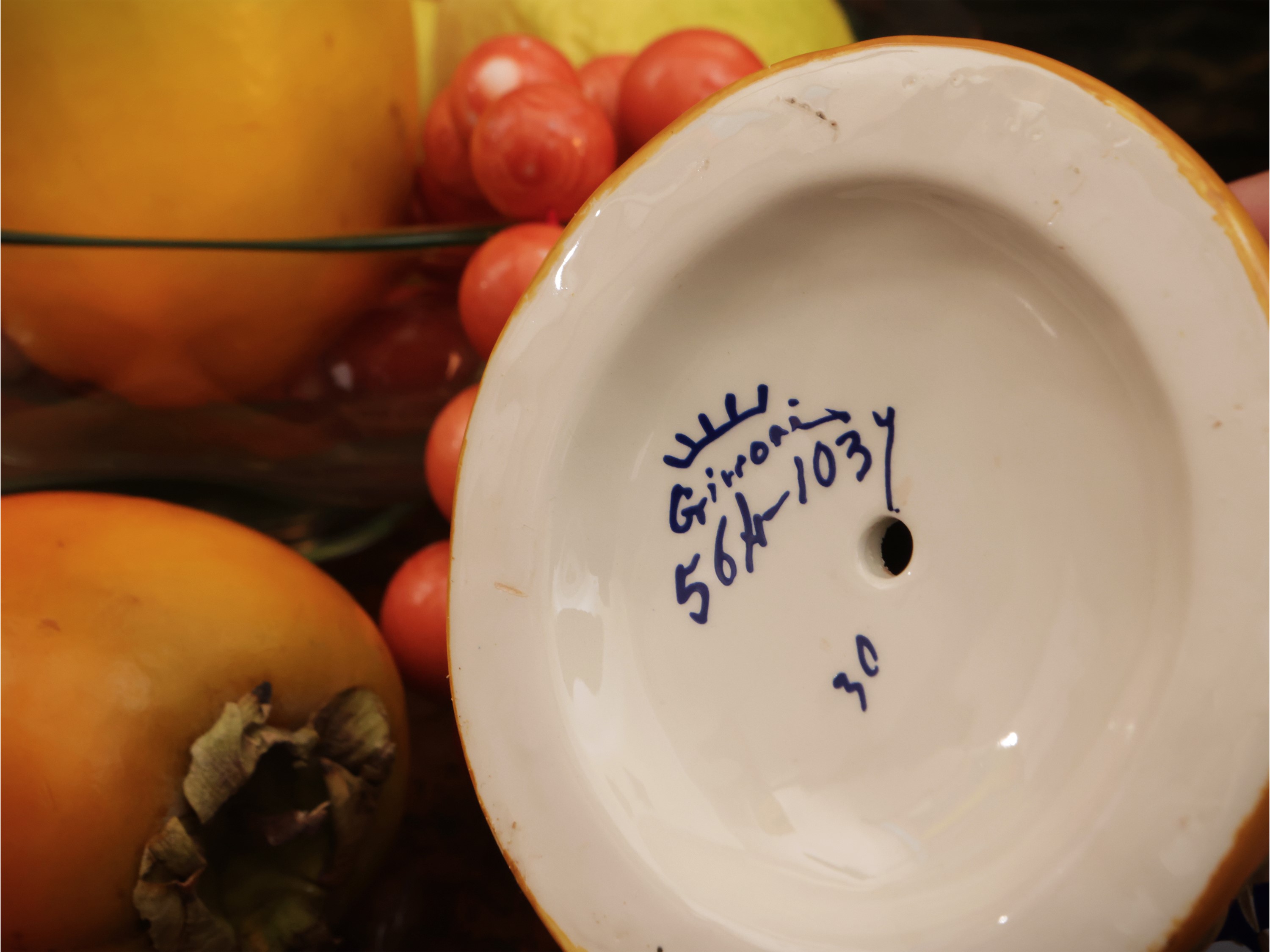 Piccolo Vaso Portafiori in Terracotta Invetriata, Ginori