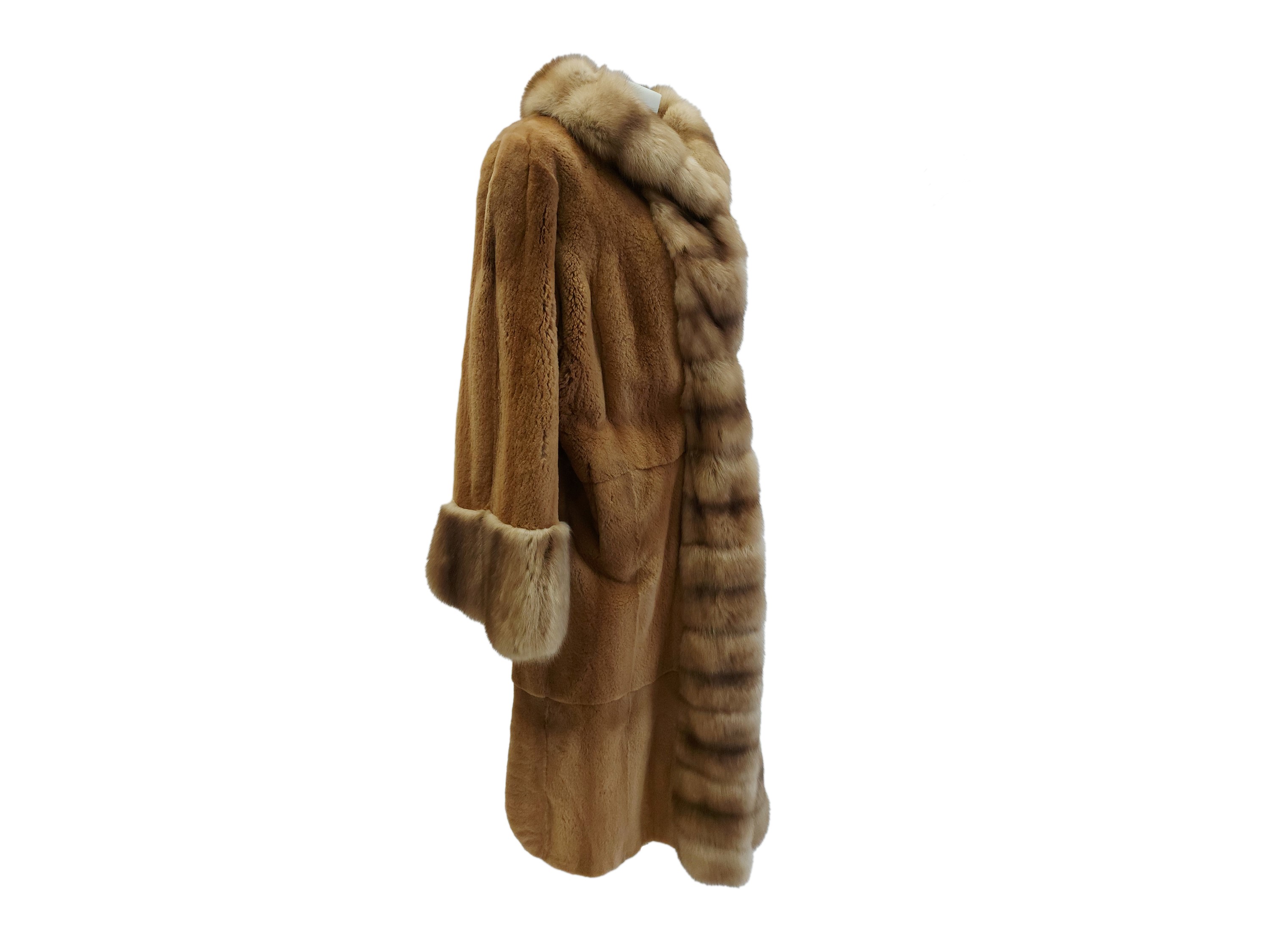 Cappotto Lungo in Pelliccia di Castoro Color Miele