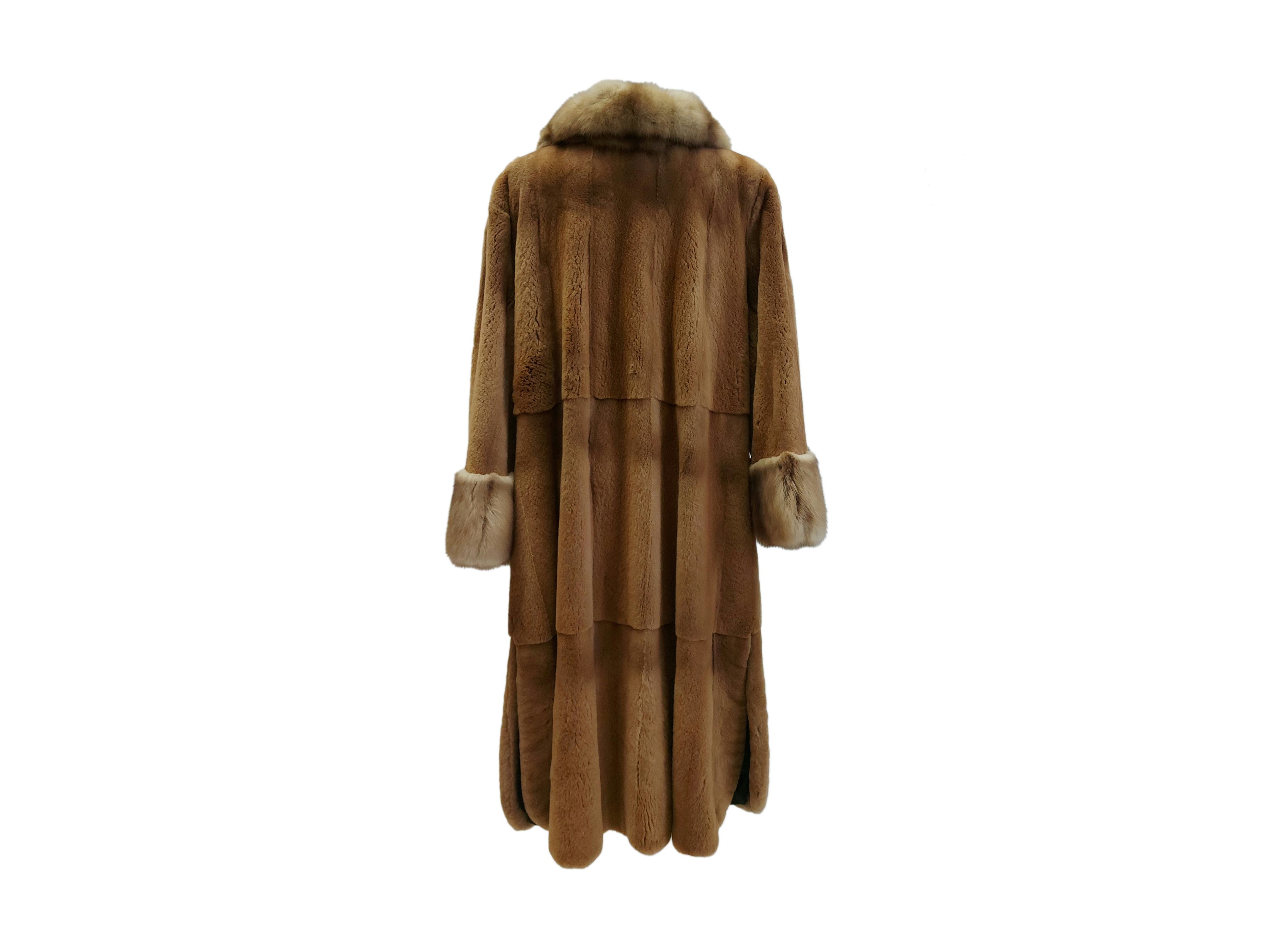 Cappotto Lungo in Pelliccia di Castoro Color Miele