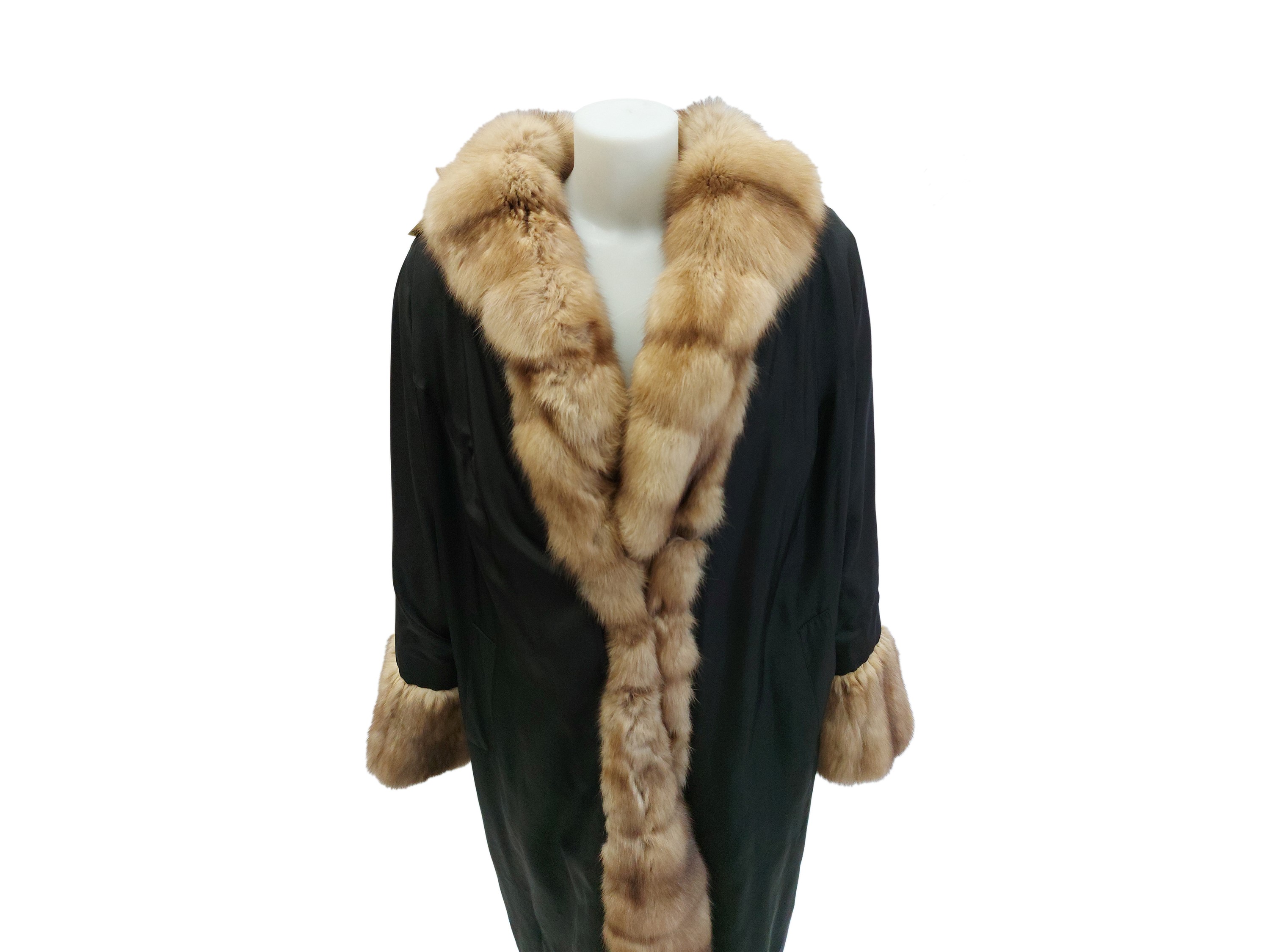 Cappotto Lungo in Pelliccia di Castoro Color Miele