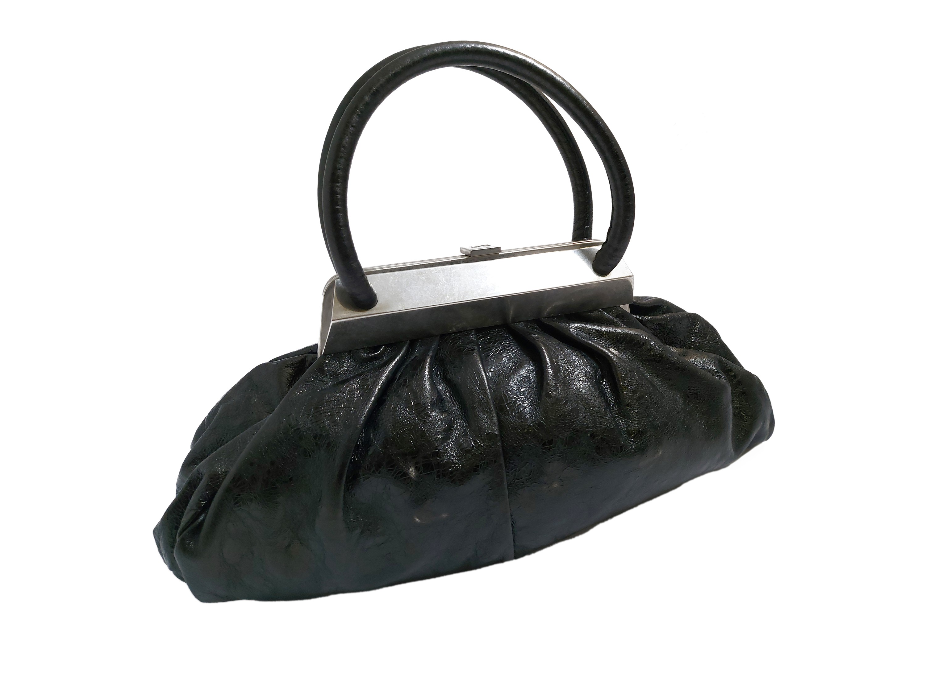 Sonia Rykiel, Borsa a Mano in Pelle Nera