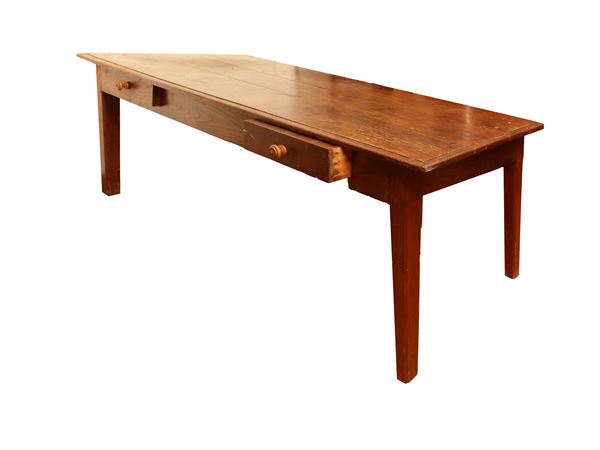 Large chestnut table