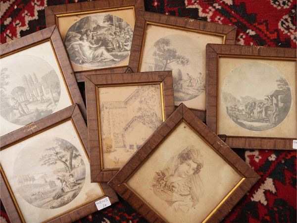 Lotto di grafica d'epoca