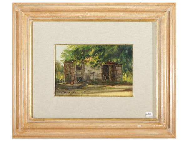 Silvestro Pistolesi : Casolare  - Asta Arte Moderna e Contemporanea - Maison Bibelot - Casa d'Aste Firenze - Milano