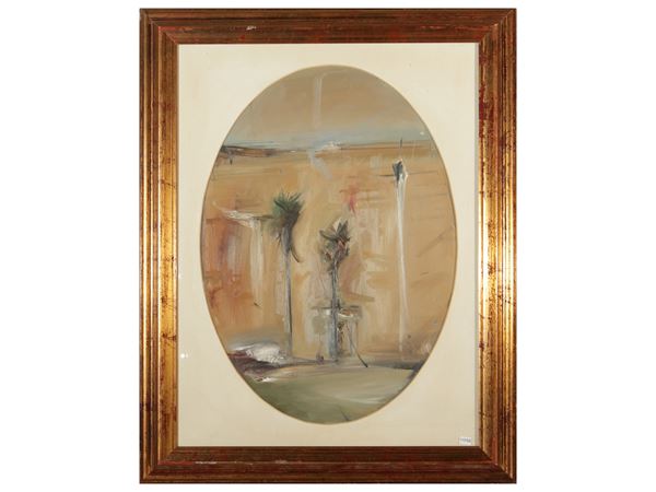 Folco Chiti Batelli - Scorcio con palme 1993