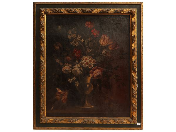 Scuola lombarda, maniera di Francesco Caldei - Vasi di fiori
