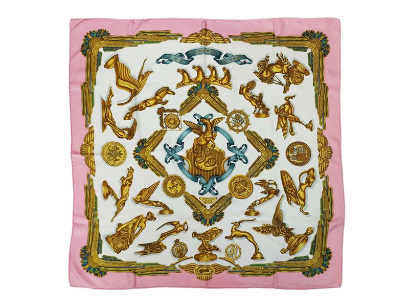 Hermès - Foulard in seta "Les parures du vent"