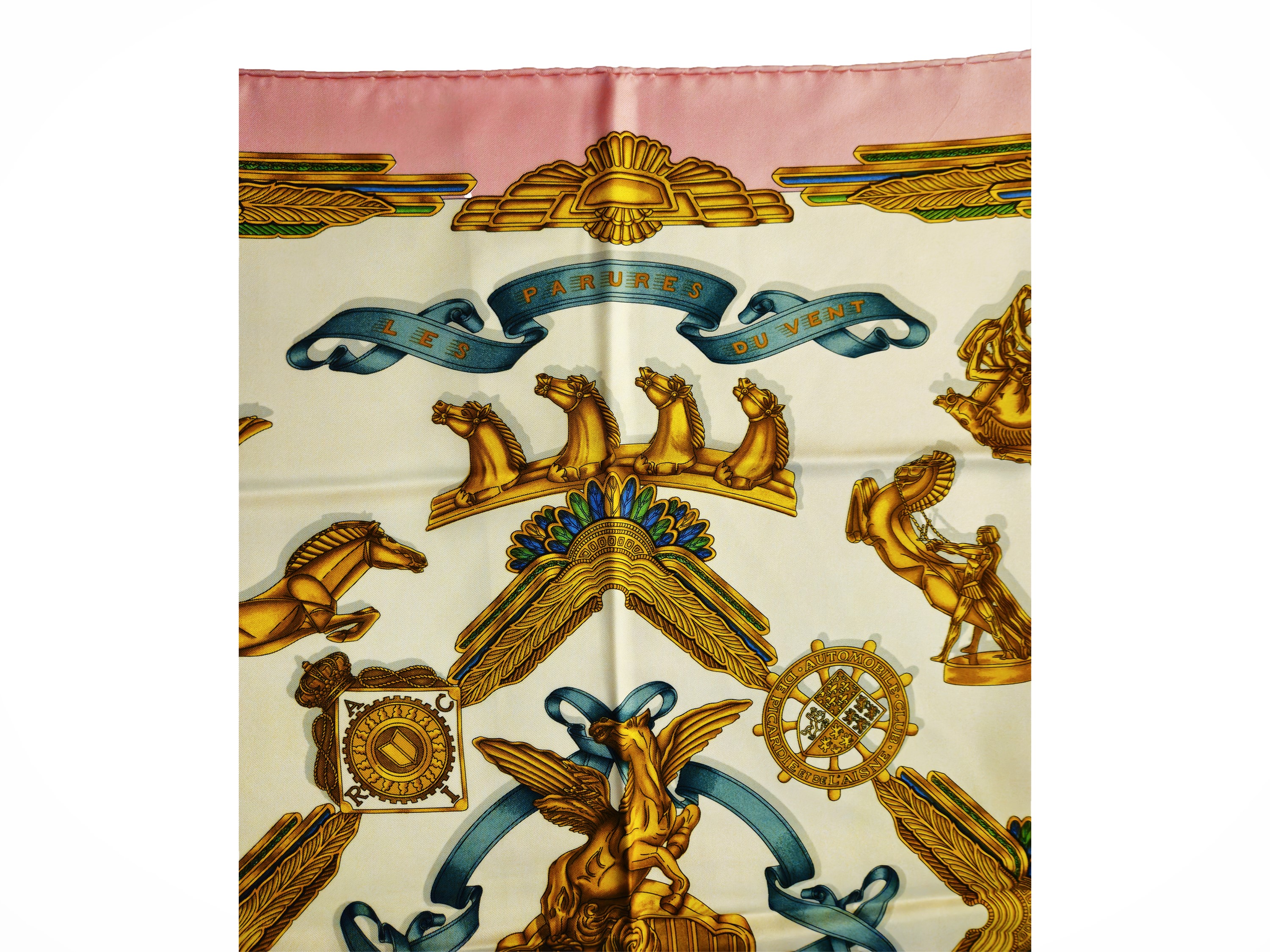 Hermès - Foulard in seta "Les parures du vent"