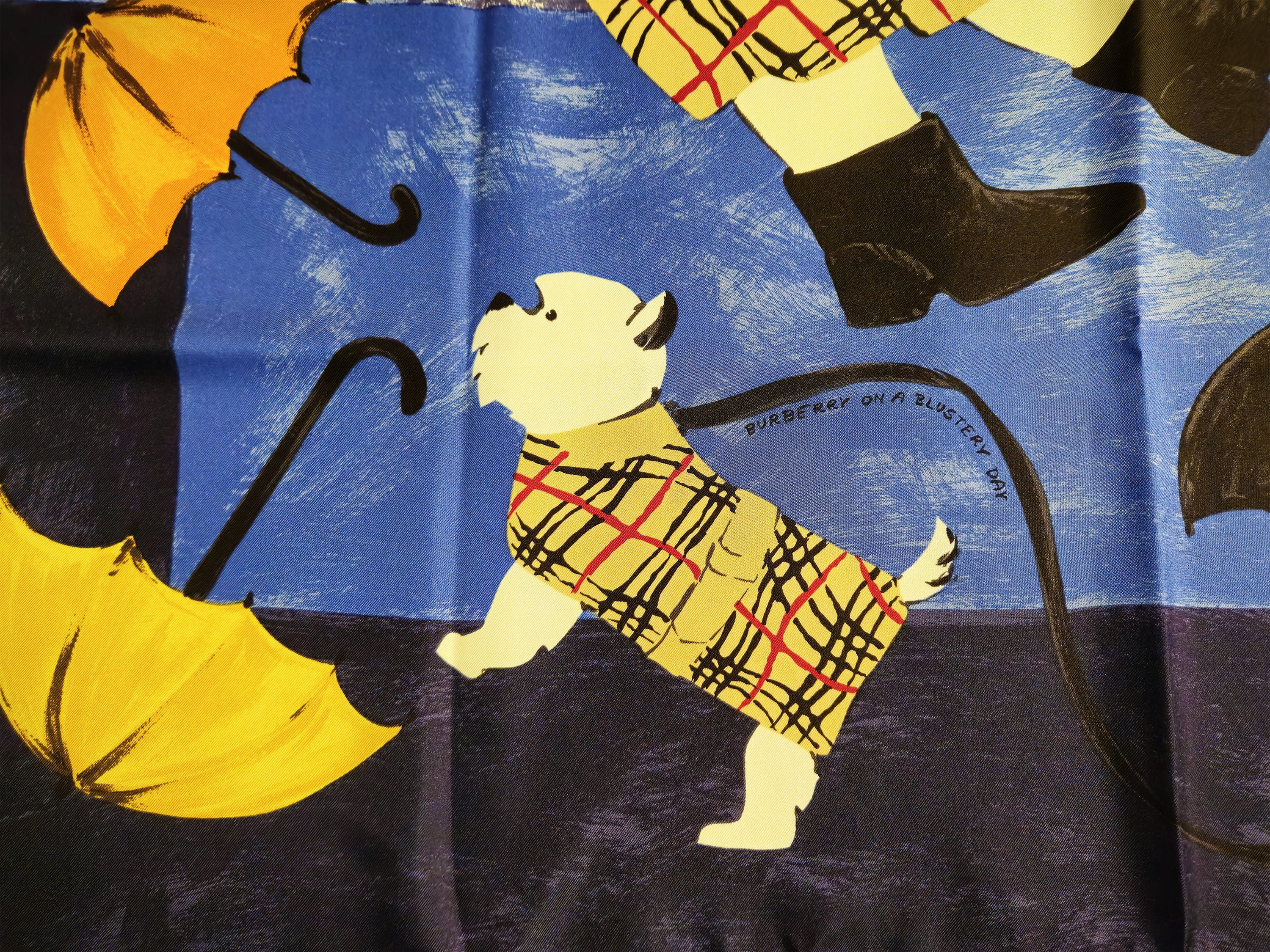 Burberry - Foulard in seta "On a blustery day"