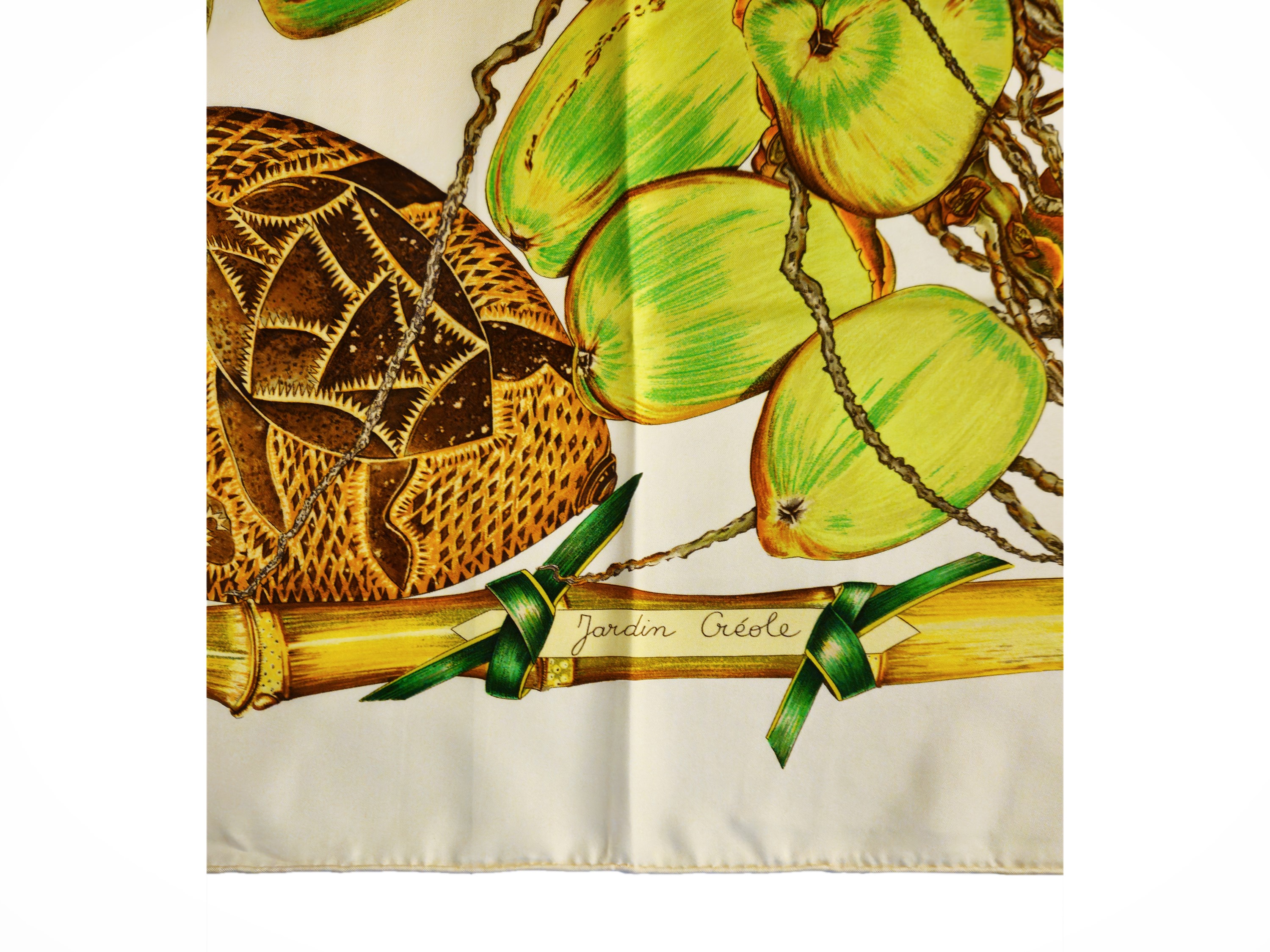 Hermès - Foulard in seta 'Jardin Créole'