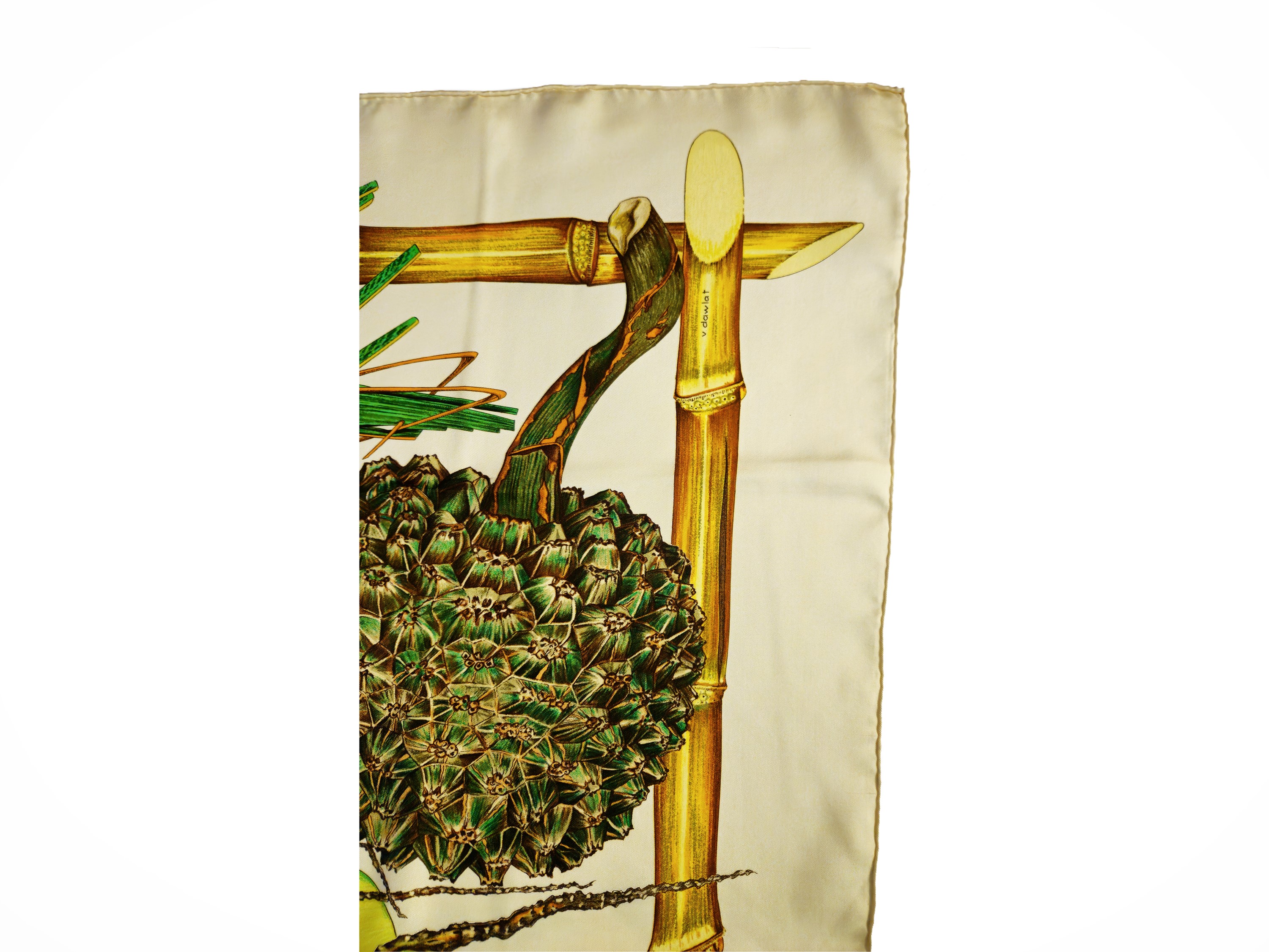 Hermès - Foulard in seta 'Jardin Créole'