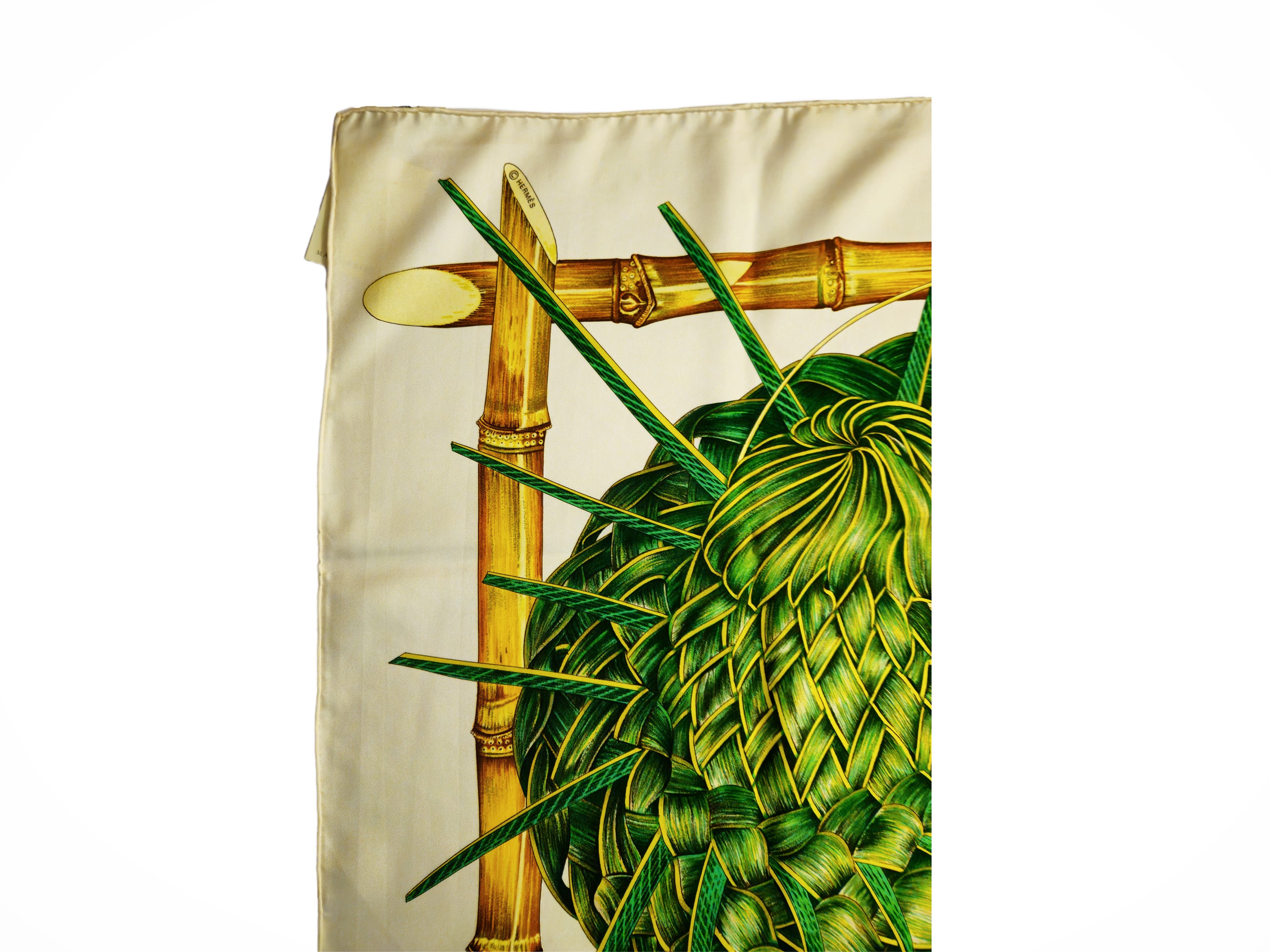 Hermès - Foulard in seta 'Jardin Créole'