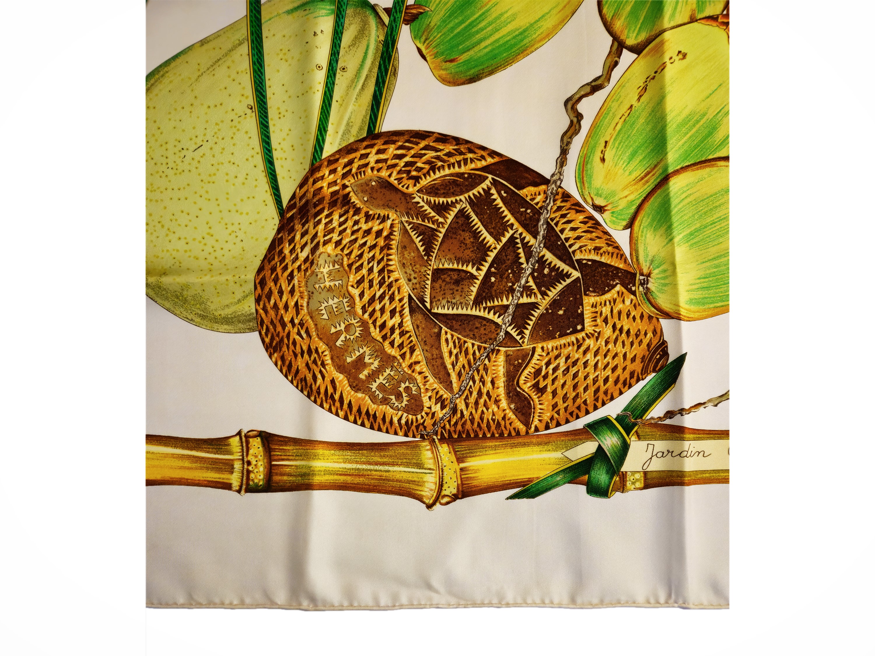 Hermès - Foulard in seta 'Jardin Créole'