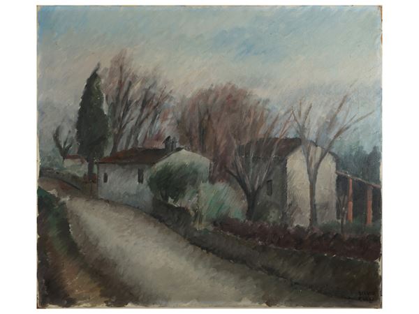 Silvio Pucci : Paesaggio  - Asta Arte Moderna e Contemporanea - Maison Bibelot - Casa d'Aste Firenze - Milano