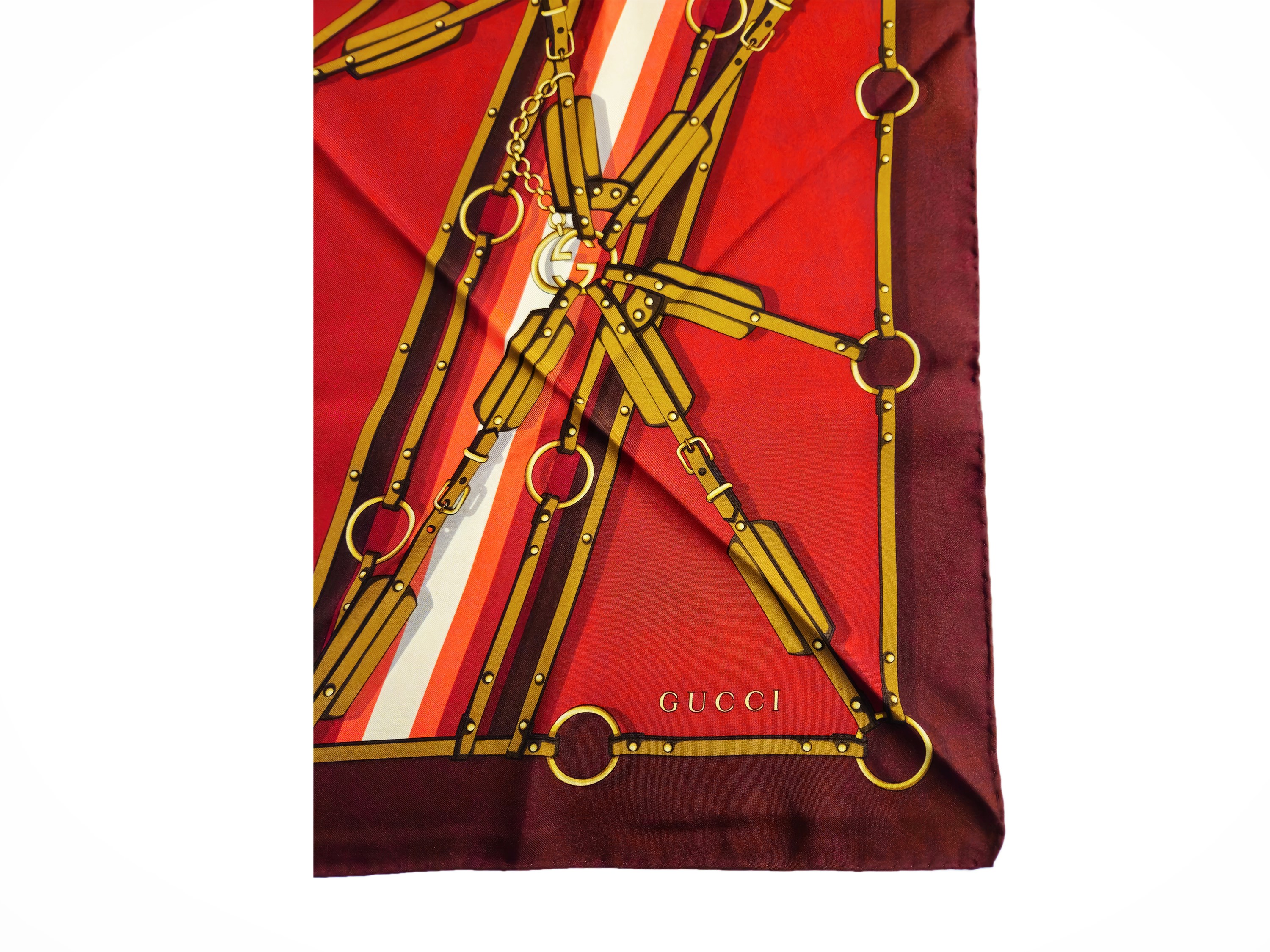 Gucci - Foulard in seta a triangolo