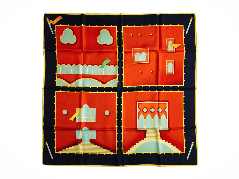 Bulgari - Foulard in seta Finestre veneziane