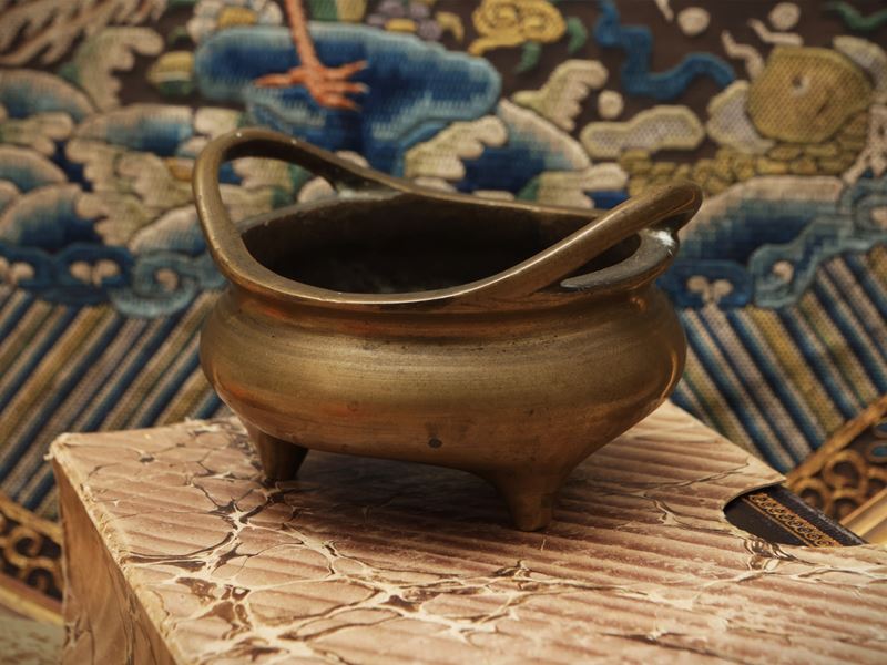 Incensiere in bronzo con marchio “Da Ming Xuande”, Cina, sec. XIX–XX