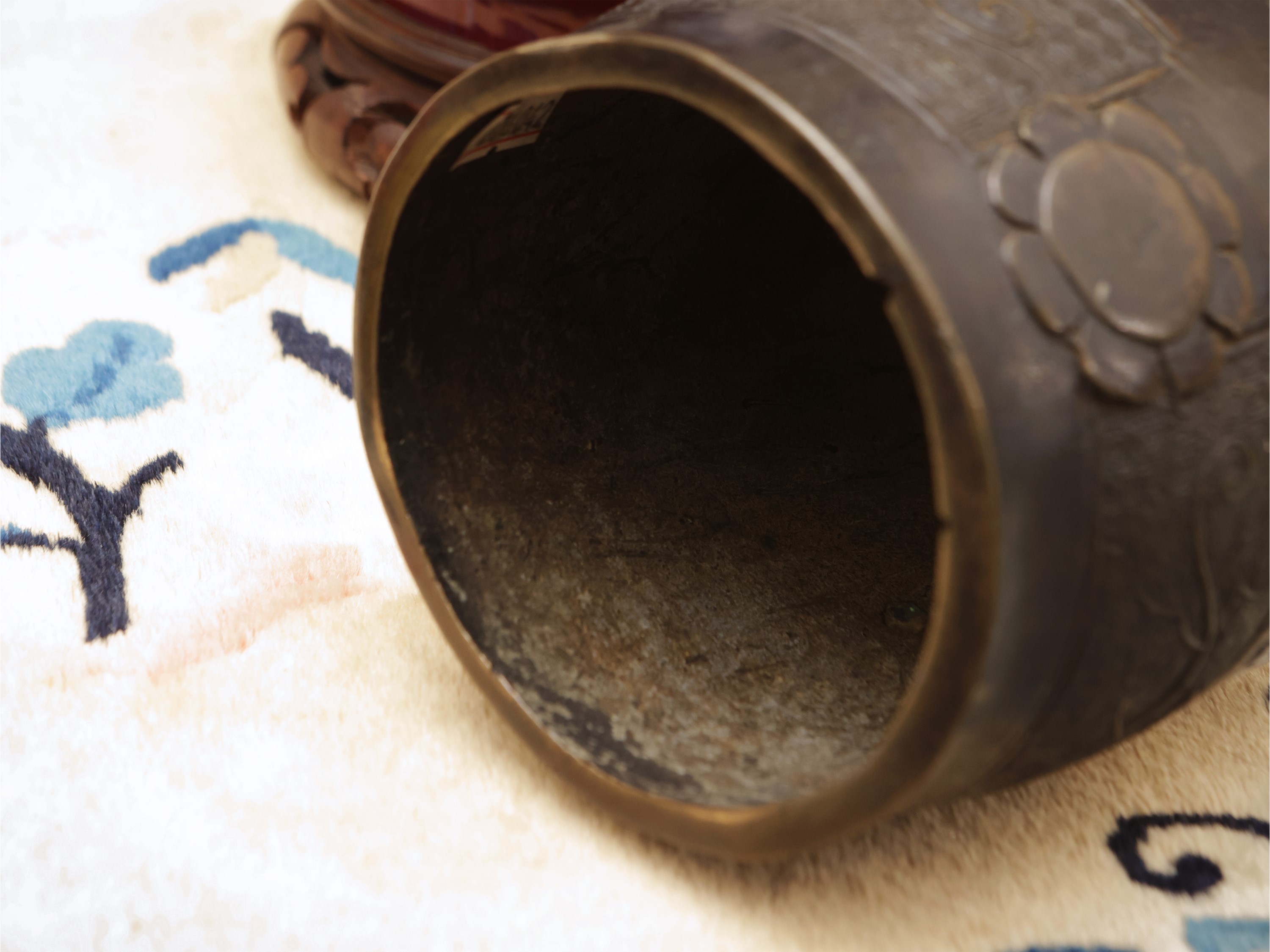 Piccola campana cerimoniale in bronzo, Cina, dinastia Qing, sec. XIX