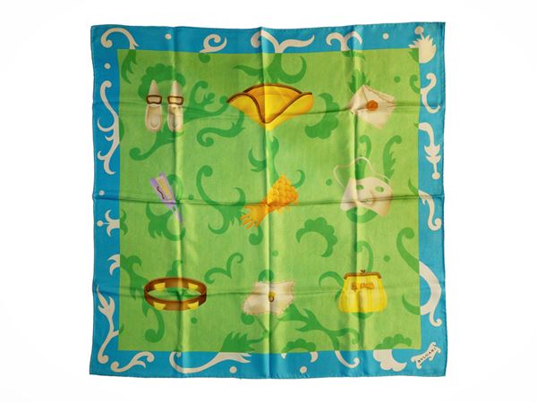 Bulgari - "D'amor riamato" silk scarf