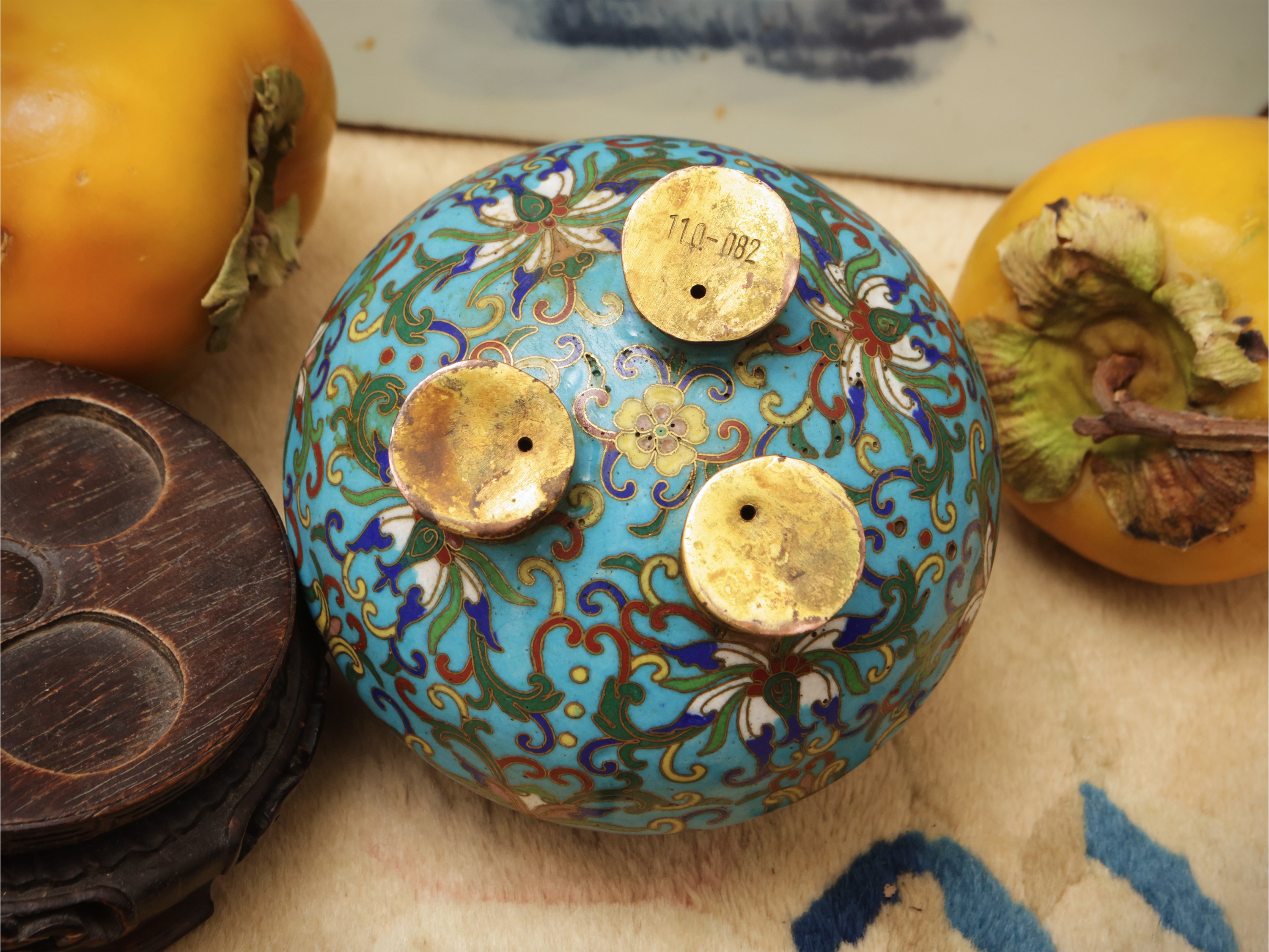 Incensiere di cloisonné, Cina, dinastia Qing, sec. XIX