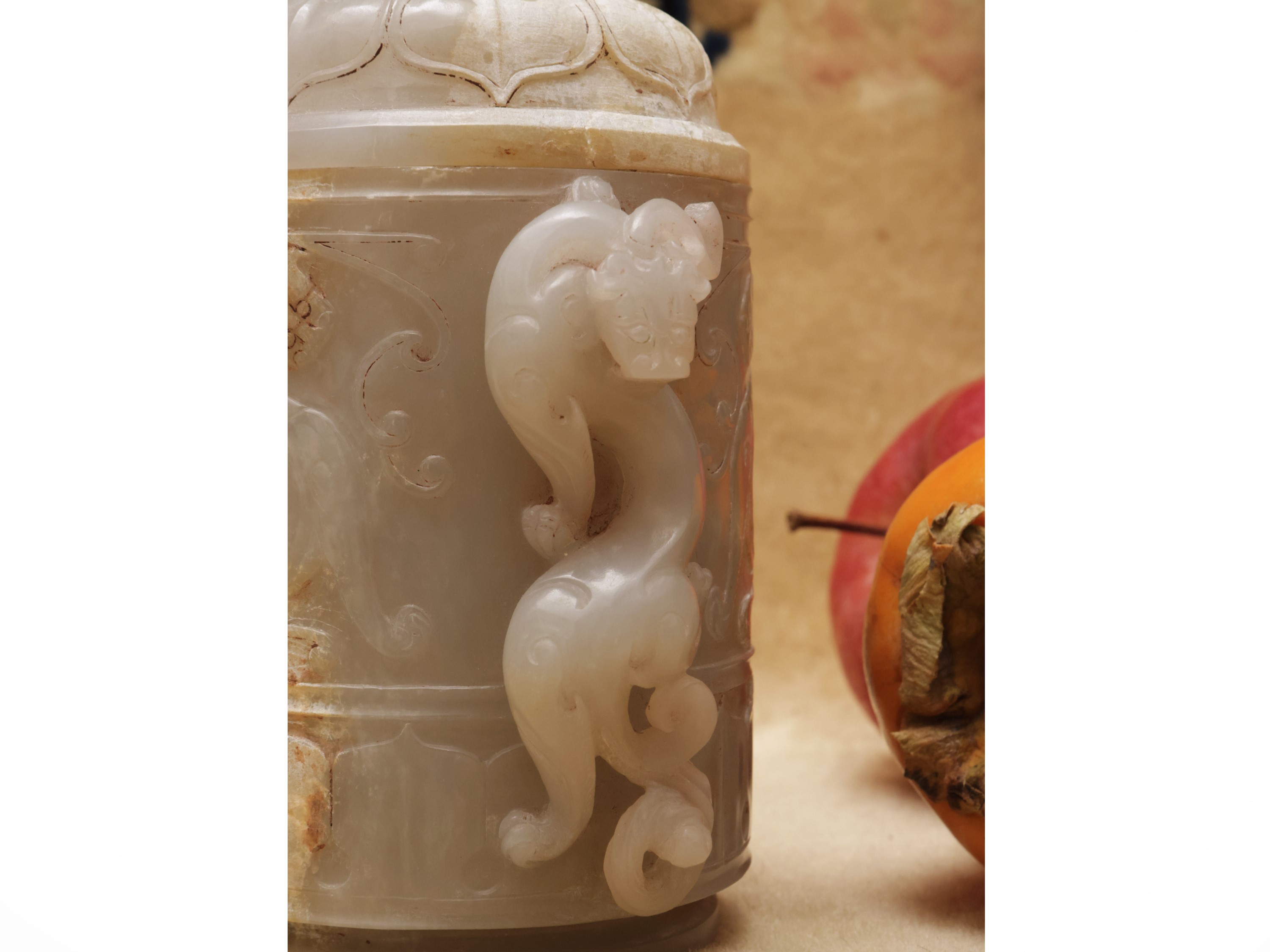 Vaso doppio con coperchi sormontati da uccelli mitologici, Cina, dinastia Qing, sec. XIX