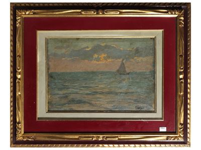 Marina, olio su tavoletta