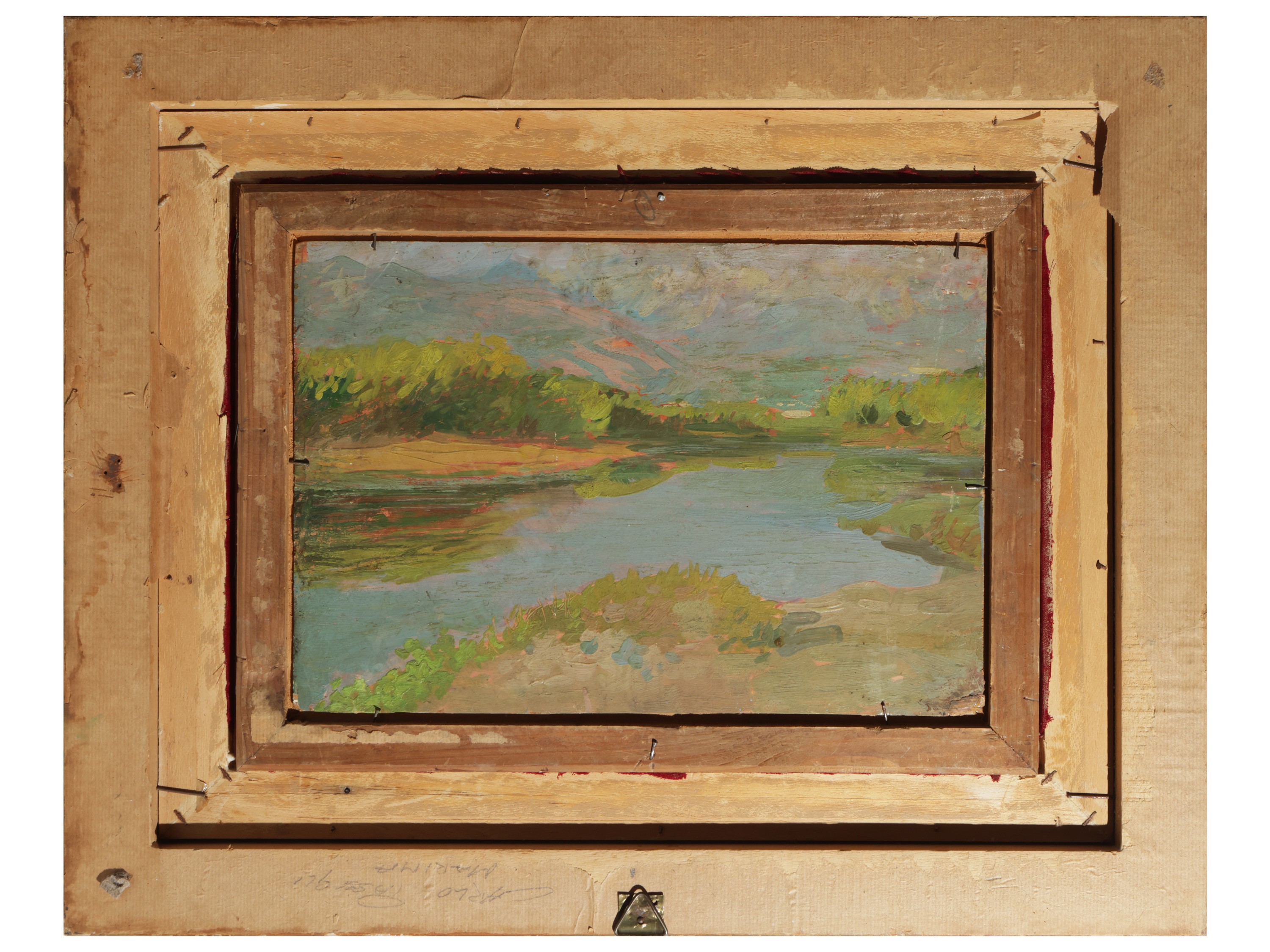 Carlo Passigli - Marina, olio su tavoletta