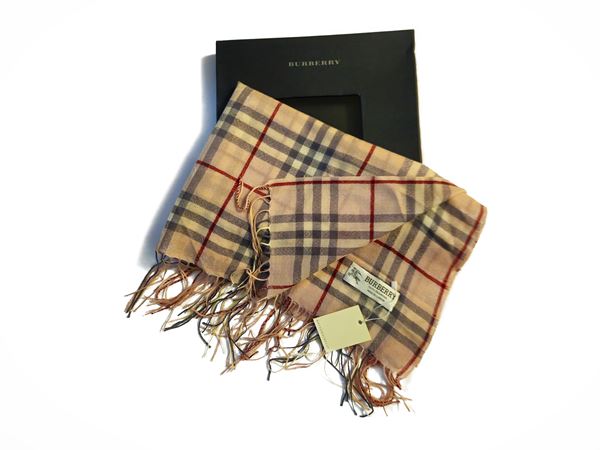 Burberry - Pashmina  - Asta Vintagemania - Fall selection - Maison Bibelot - Casa d'Aste Firenze - Milano