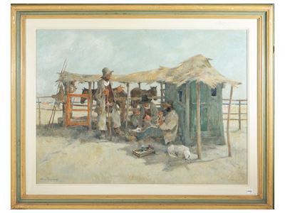 Butteri, olio su tavoletta, 1973