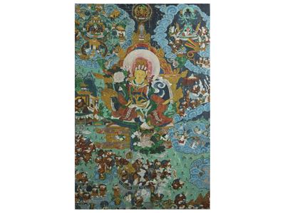 Due Thangka Dipinti su Tessuto, Tibet, Sec. XVIII–XIX