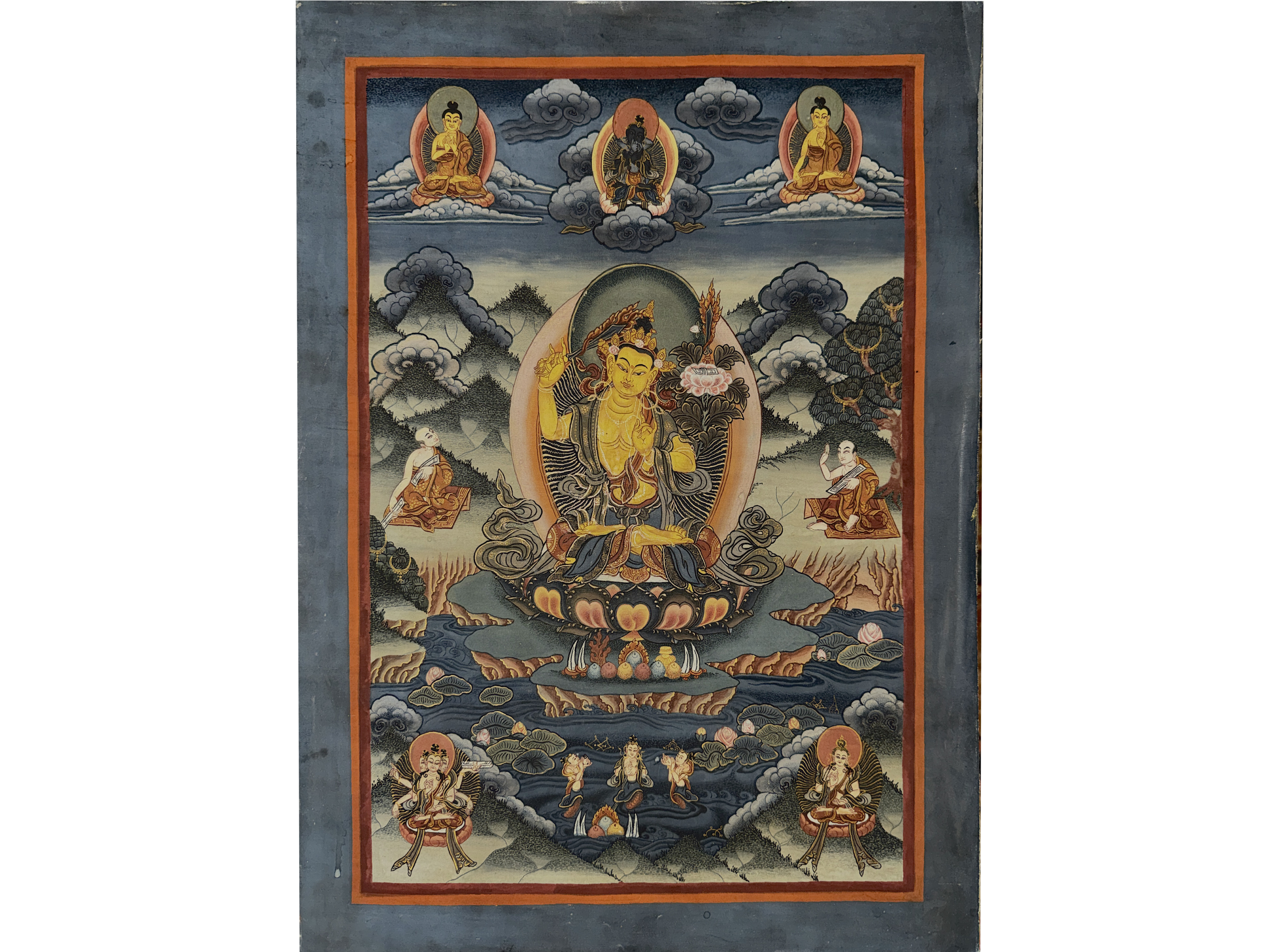 Due Thangka Dipinti su Tessuto, Tibet, Sec. XVIII–XIX