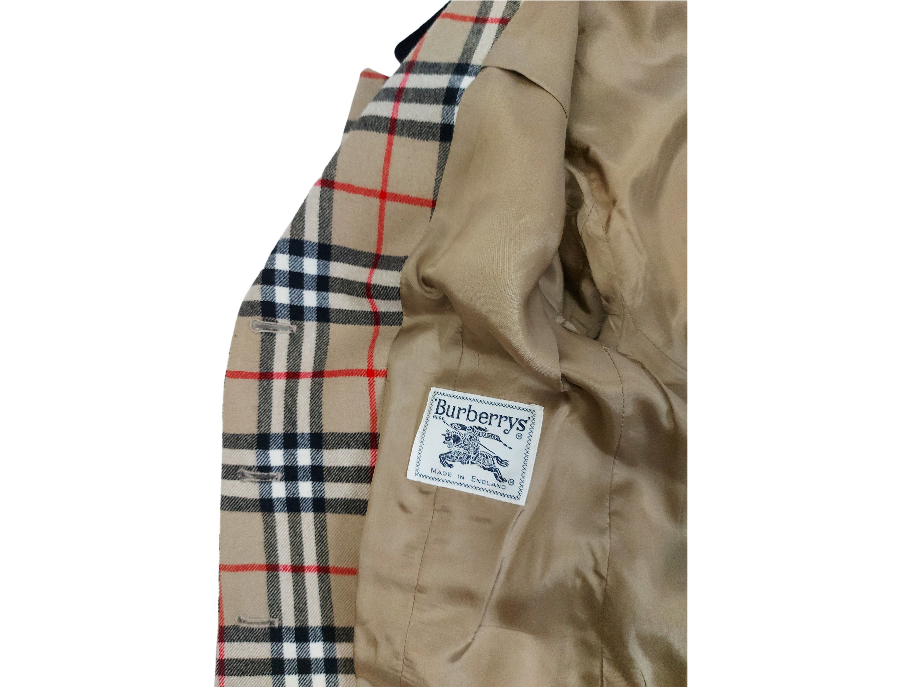 Burberrys - Giacca in lana tartan beige