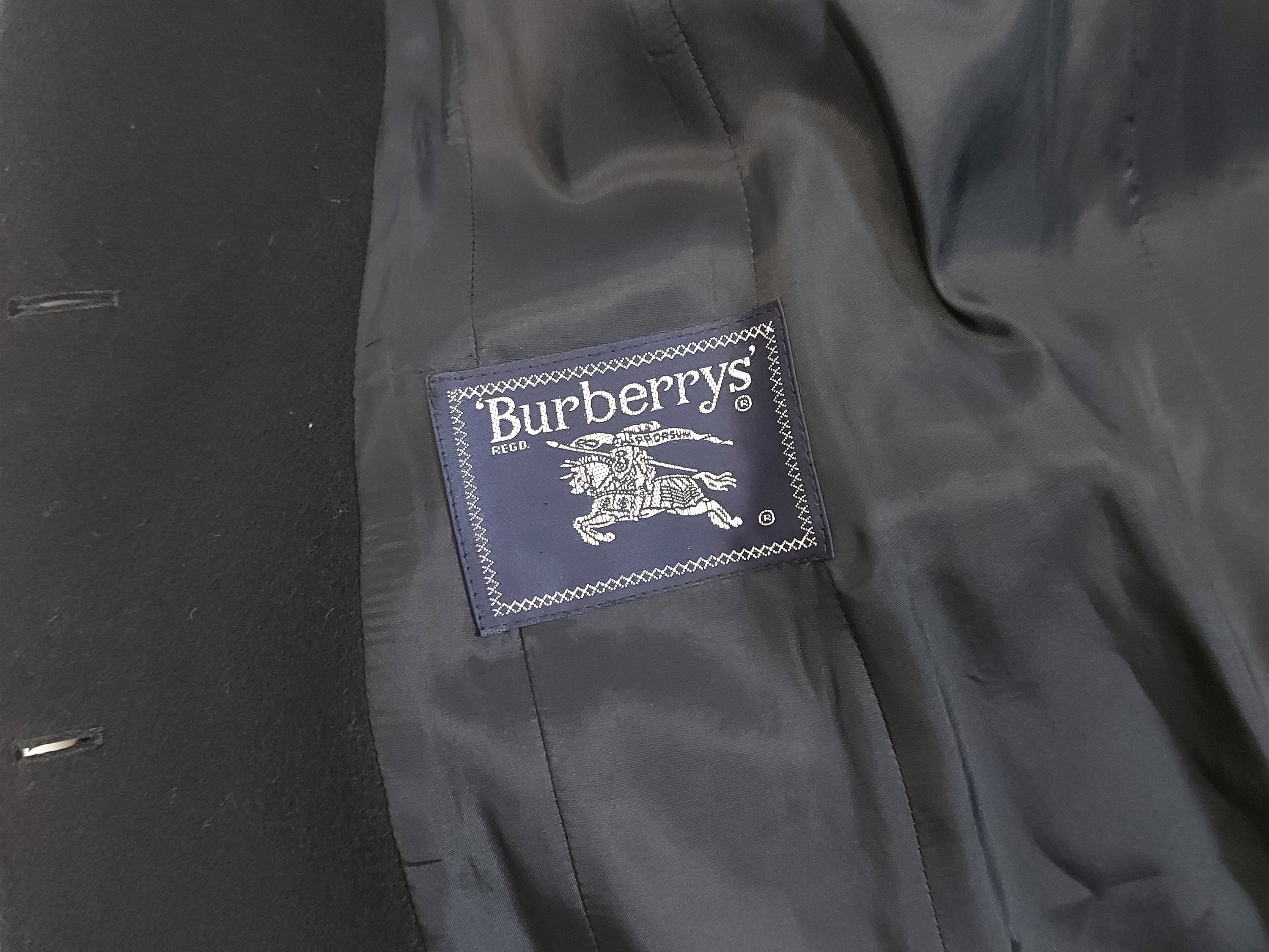 Burberrys - Giacca in panno nero