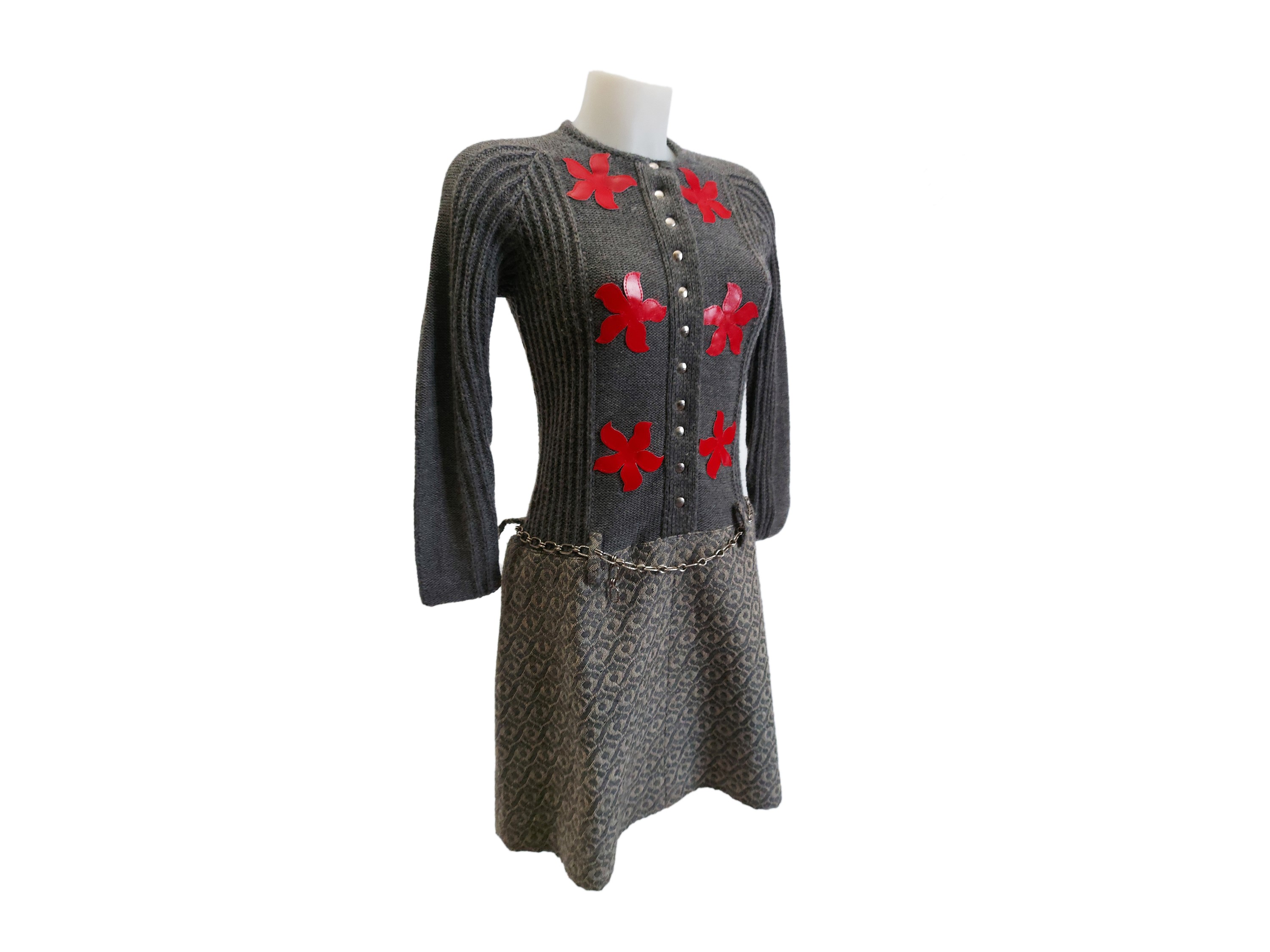 Abito in lana grigia