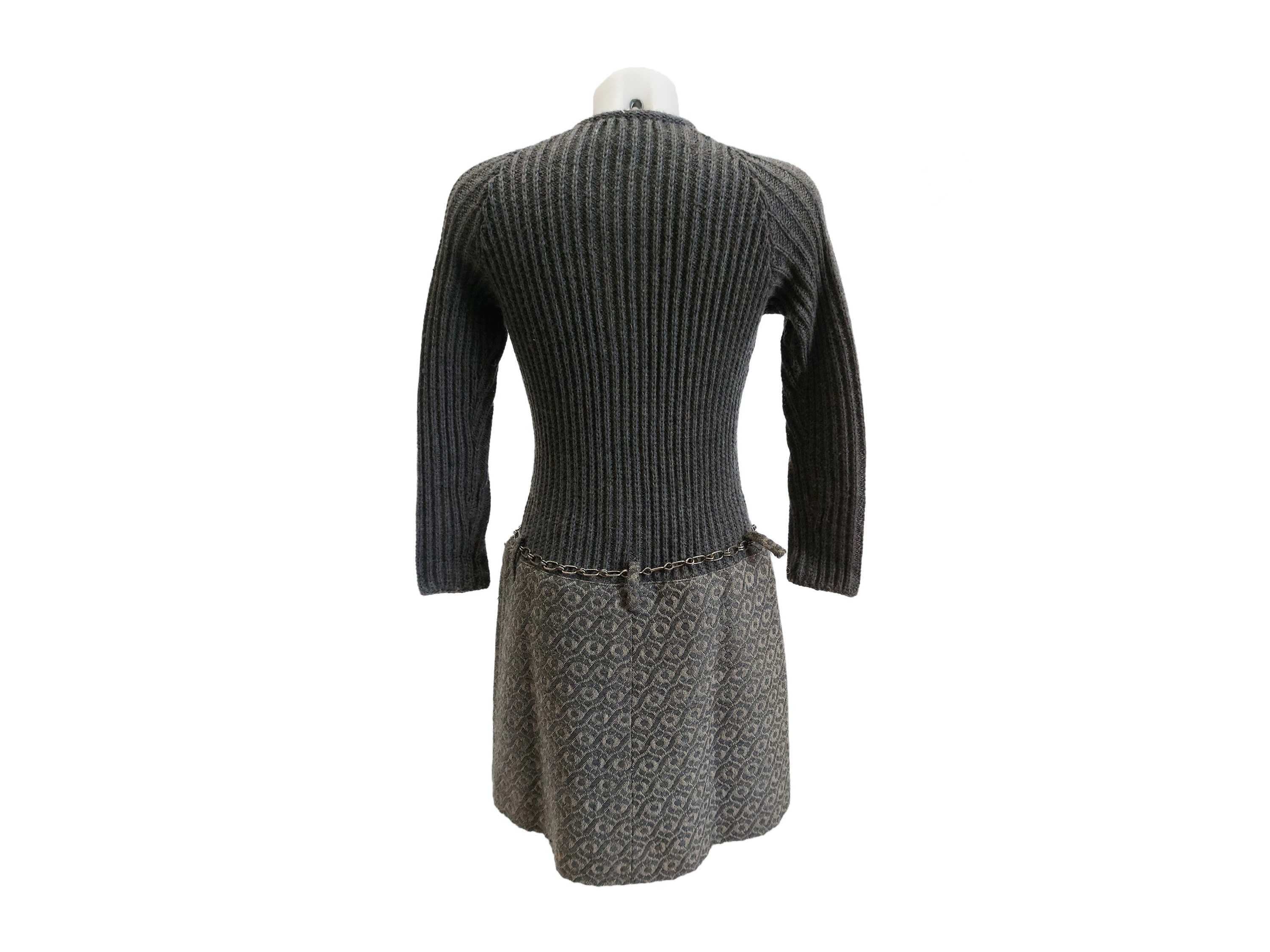 Abito in lana grigia