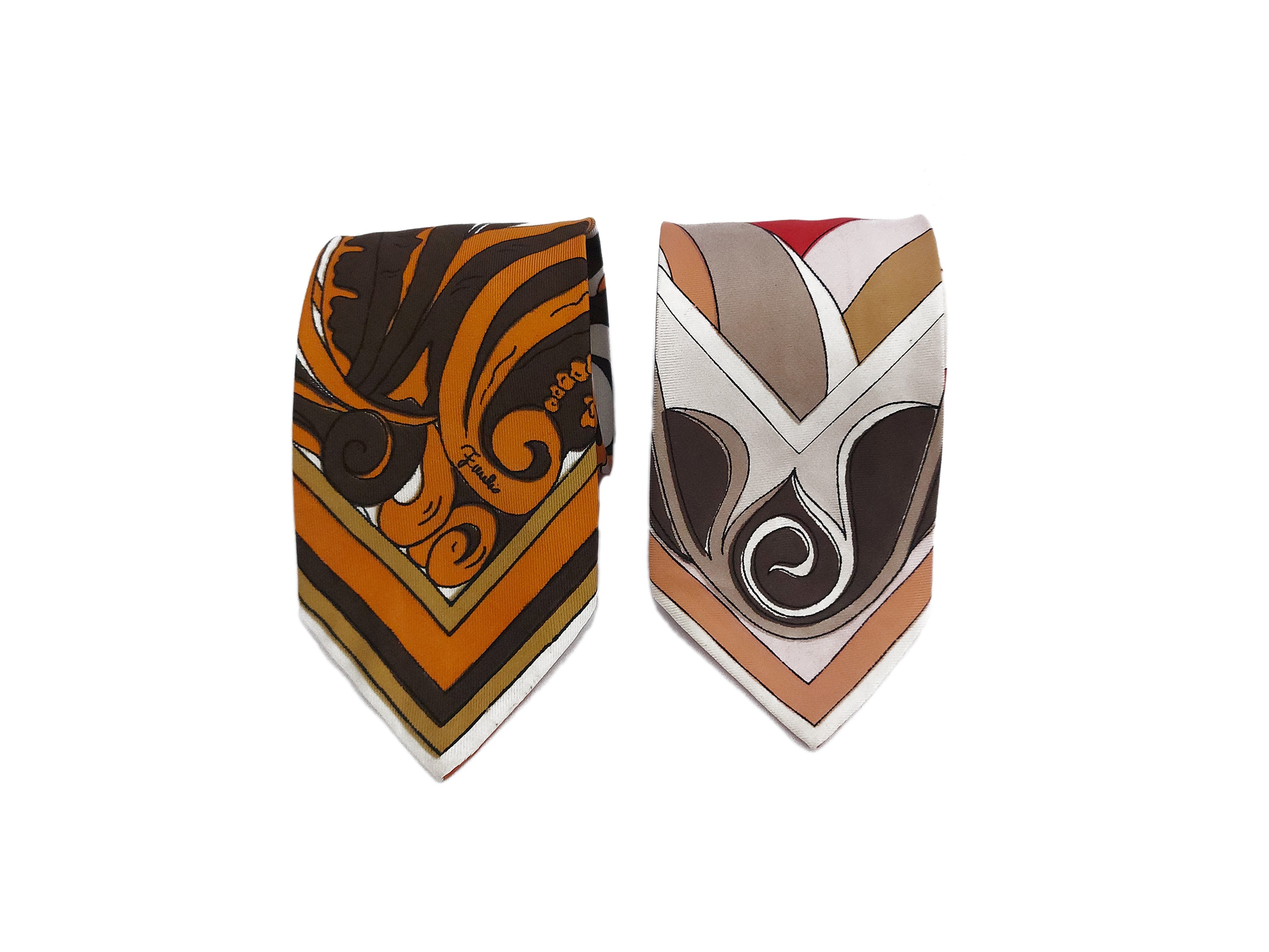 Emilio Pucci - Due cravatte da donna fantasia